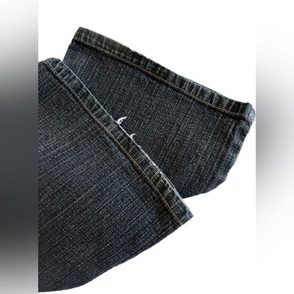 COLDWATER CREEK Faded Black Denim Stretchy Bootcut Full Length Jeans Sz 8 32x31 - Picture 5 of 7